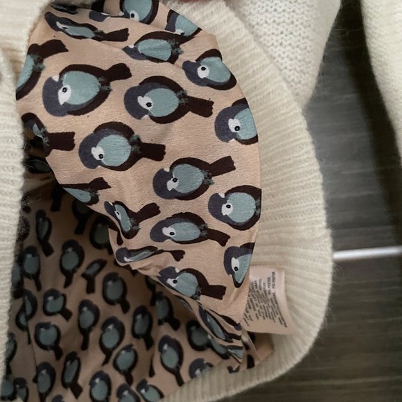 Anthropologie Epoca Cardigan Cropped Ivory Button Front Sweater XSP & MP Petite - Picture 10 of 13